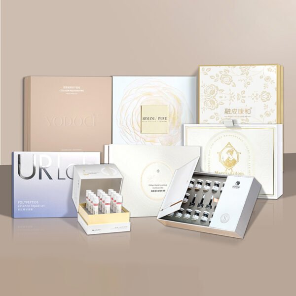 folding cosmetics paper boxes lid base boxes for cosmetics paper packaging