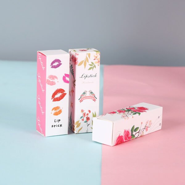 folding cosmetics paper boxes lid base boxes for lip stick paper packaging