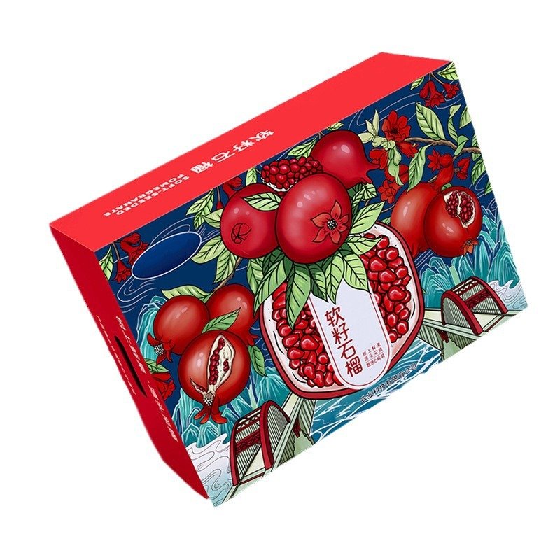 colorful card paper boxes for fruit