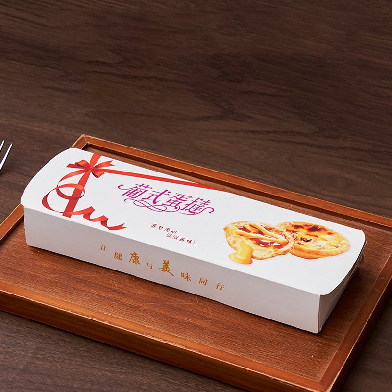 custom high quality paper boxes for egg tart