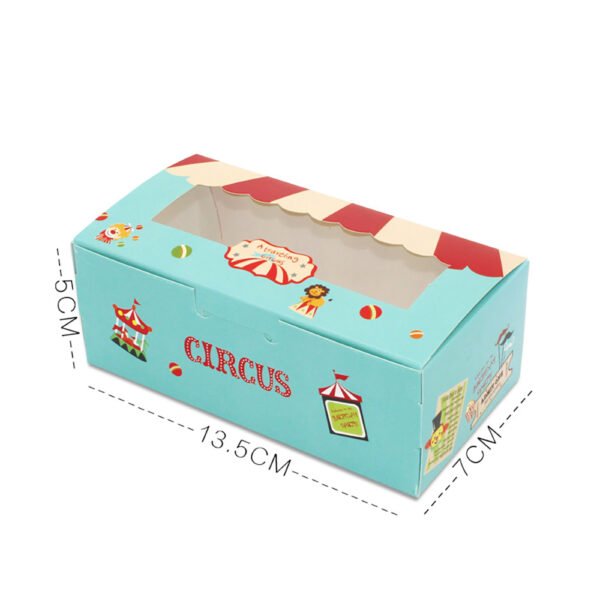 Custom cardboard paper Packaging Boxes Eco-friend Cake Paper Boxes with PVC window