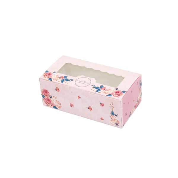 Custom cardboard paper Packaging Boxes Eco-friend Cake Paper Boxes with PVC window