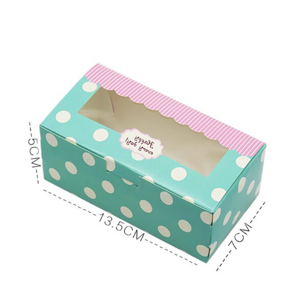 Custom cardboard Packaging Boxes Eco-friend Cake Paper Boxes with PVC window