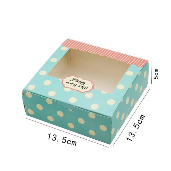 Custom cardboard Packaging Boxes Eco-friend Cake Paper Boxes with PVC window
