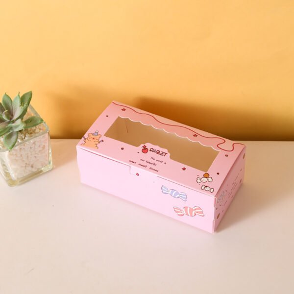 Custom Fast Food Packaging Boxes Eco-friend Cake Paper Boxes