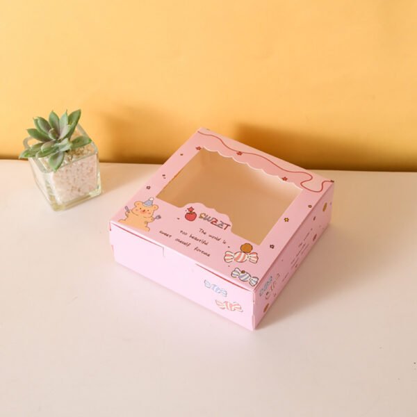 Custom Fast Food Packaging Boxes Eco-friend Cake Paper Boxes
