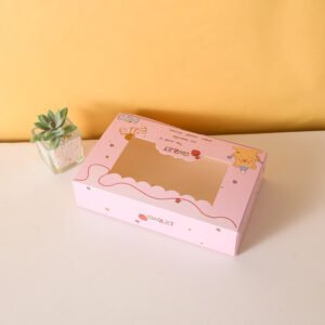 Custom Fast Food Packaging Boxes Eco-friend Cake Paper Boxes