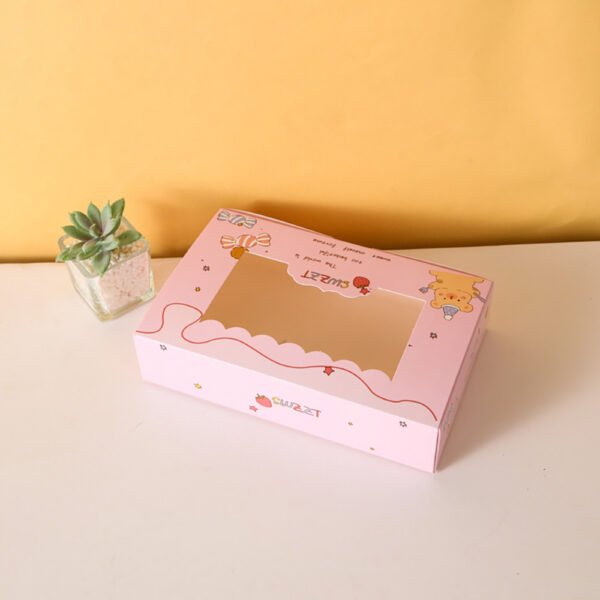 Custom Fast Food Packaging Boxes Eco-friend Cake Paper Boxes