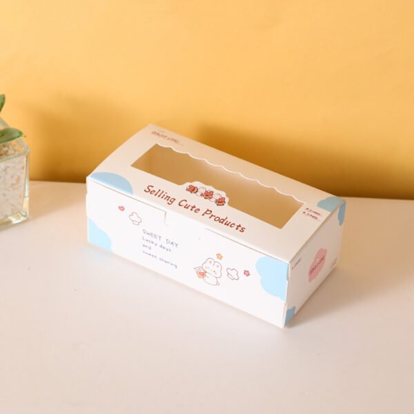 Custom Fast Food Packaging Boxes Eco-friend Cake Paper Boxes
