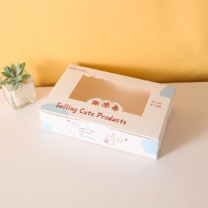 Custom Fast Food Packaging Boxes Eco-friend Cake Paper Boxes