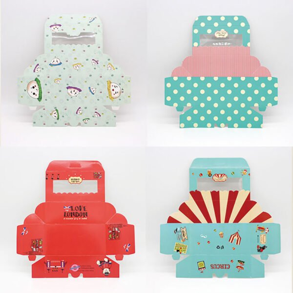 Custom Fast Food Packaging Boxes Eco-friend Cake Paper Boxes