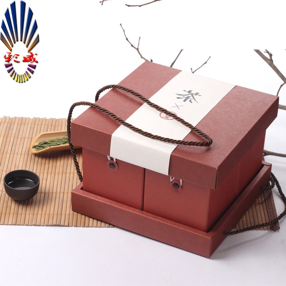 double door paper boxes for tea packaging boxes