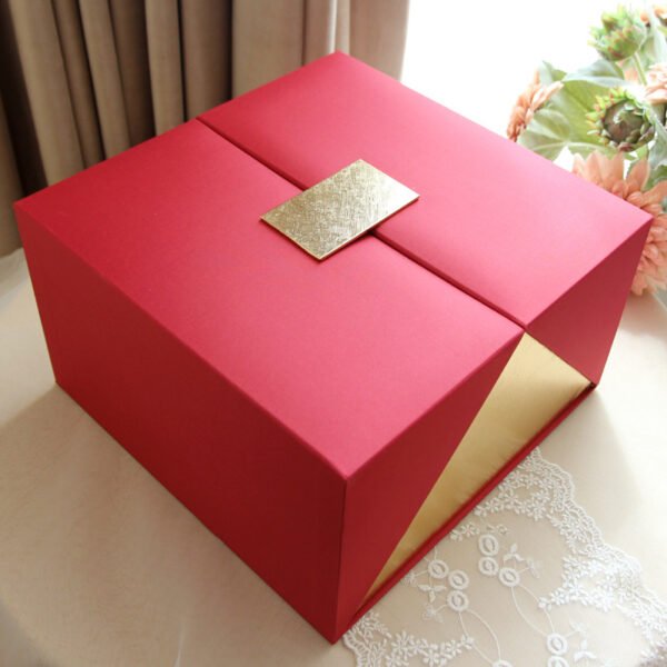 Double Door Packaging Boxes Luxury Gift Paper Cardboard Box