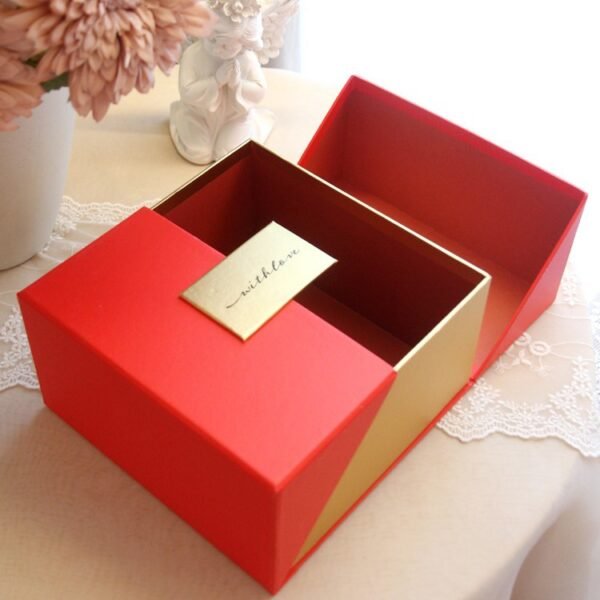 Double Door Packaging Boxes Luxury Gift Paper Cardboard Box