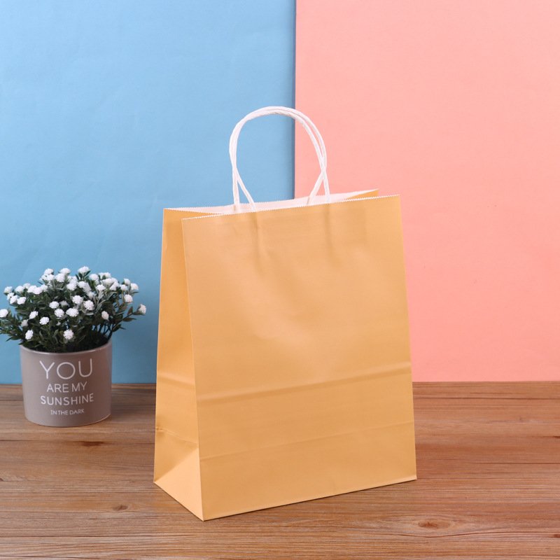 colorful Kraft Paper Bags Custom Logo Printing Colorful Shopping Bag