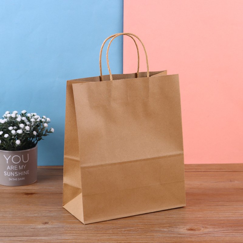 colorful Kraft Paper Bags Custom Logo Printing Colorful Shopping Bag