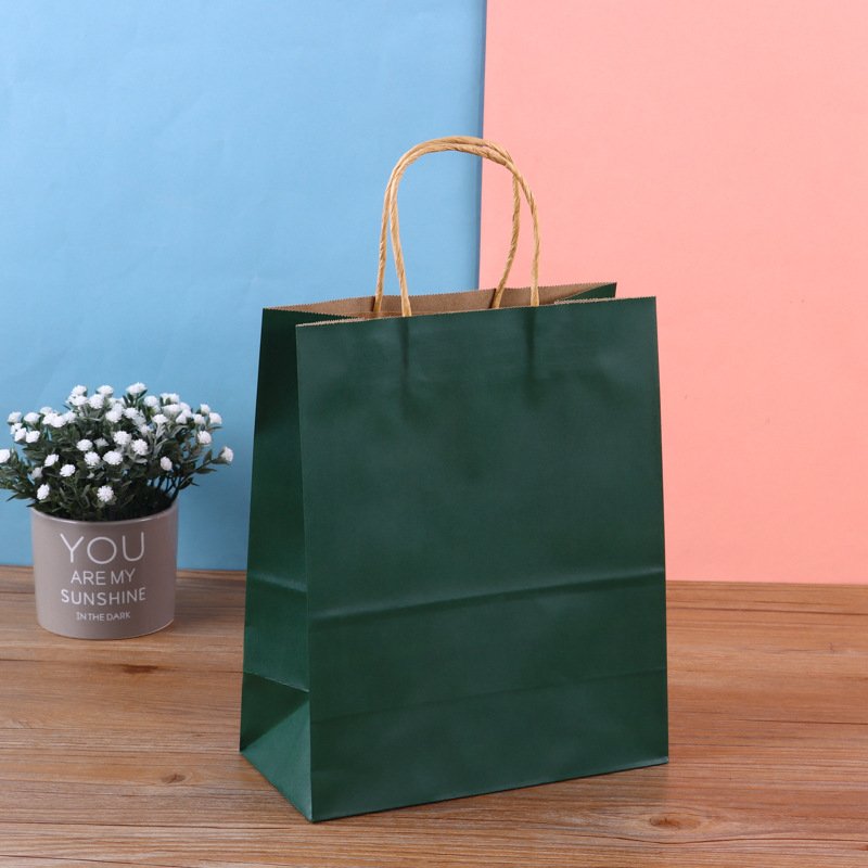 colorful Kraft Paper Bags Custom Logo Printing Colorful Shopping Bag