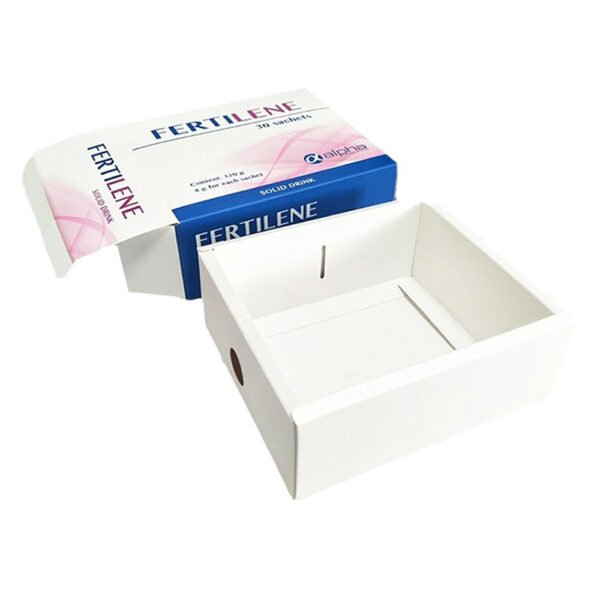 double door white cardboard medical paper boxes