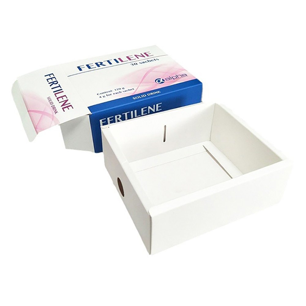 double door white cardboard medical paper boxes