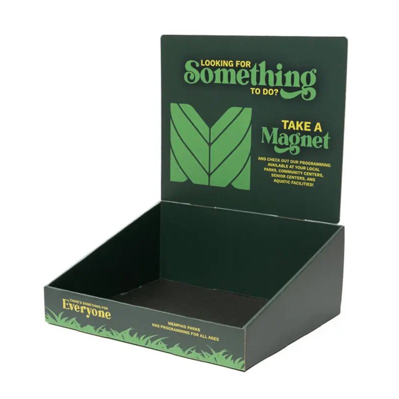 Desk Display Boxes Cardboard Paper PDQ Counter Display Racks