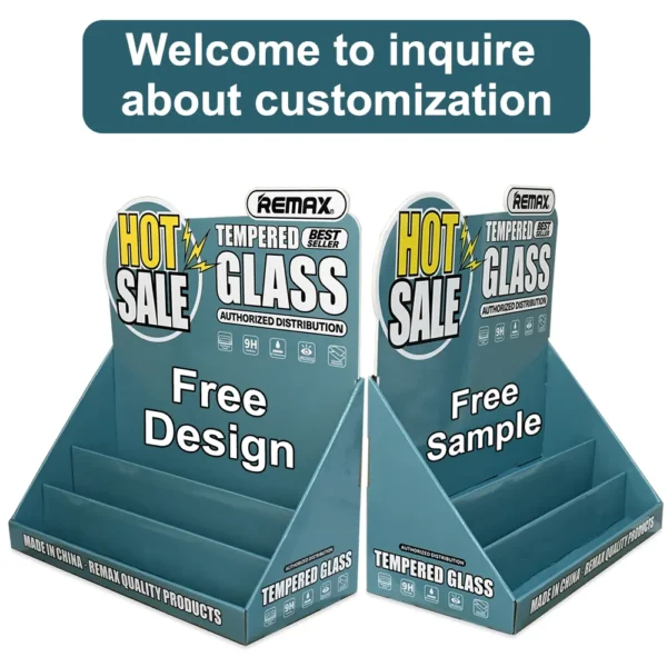 Desk Display Boxes Cardboard Paper PDQ Counter Displays Rack