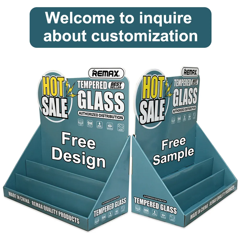 Desk Display Boxes Cardboard Paper PDQ Counter Displays Rack