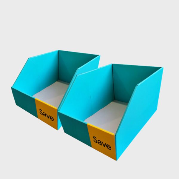 PDQ Boxes For Desk Paper Cardboard PDQ Counter Display Racks