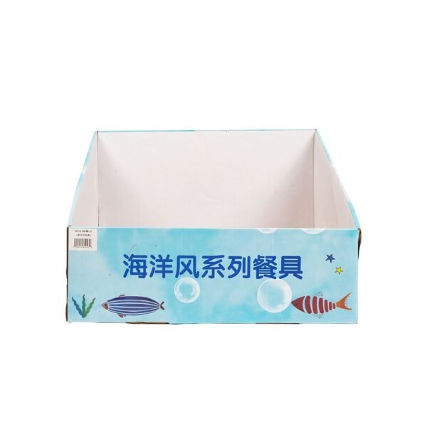 PDQ Boxes For Desk Paper Cardboard PDQ Counter Display Racks