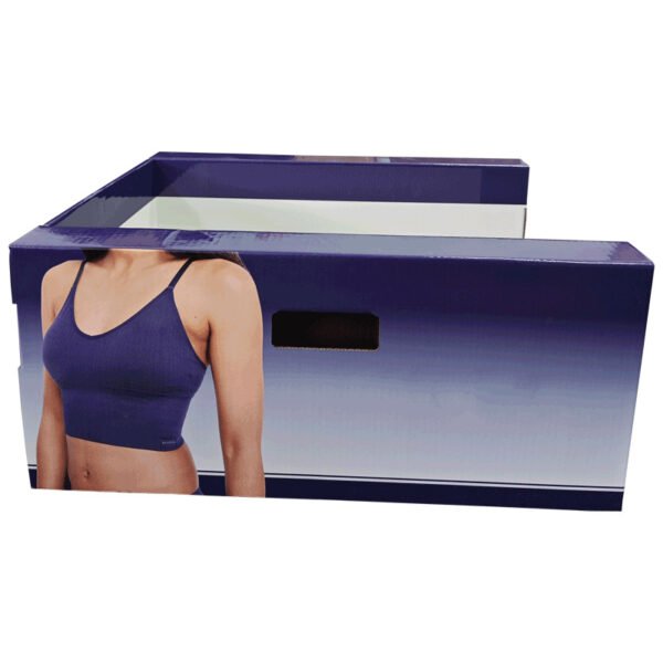 PDQ Boxes For Desk Paper Cardboard PDQ Counter Display Racks