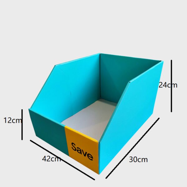 PDQ Boxes For Desk Paper Cardboard PDQ Counter Display Racks