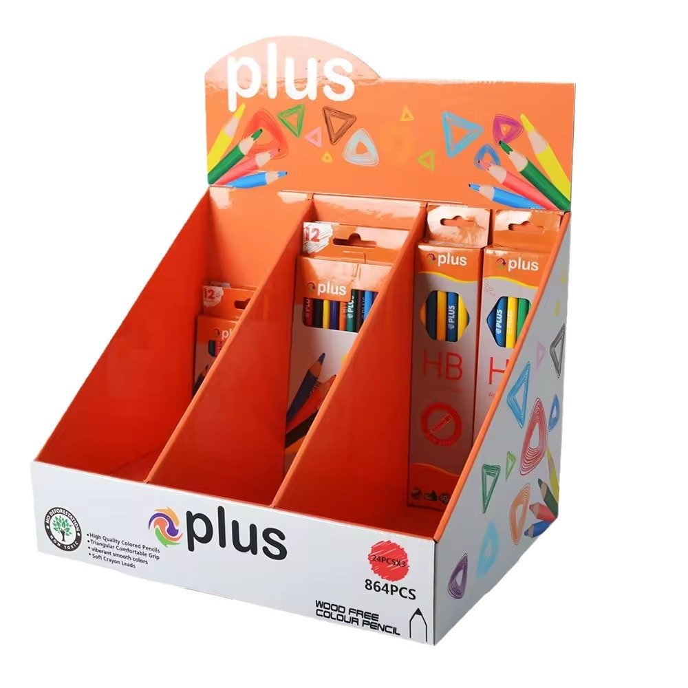 paper PDQ boxes desk rack for store
