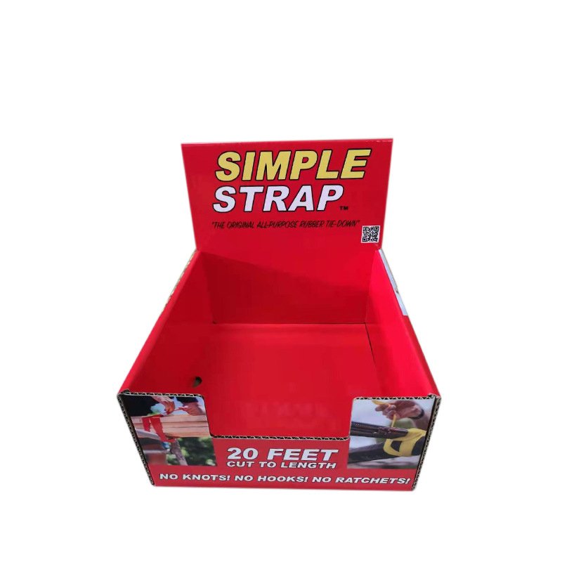 PDQ Boxes For Desk Paper Cardboard PDQ Counter Display Racks