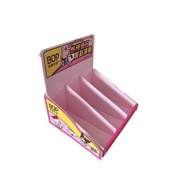 PDQ Boxes For Desk Paper Cardboard PDQ Counter Display Racks