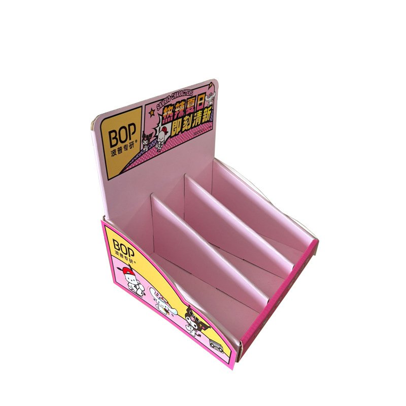 PDQ Boxes For Desk Paper Cardboard PDQ Counter Display Racks