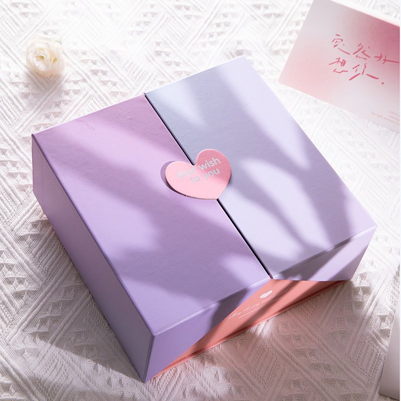 custom hard cardboard paper boxes for double door paper packaging gift boxes