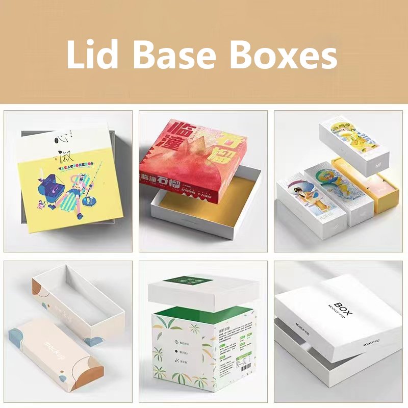 paper boxes lid base boxes