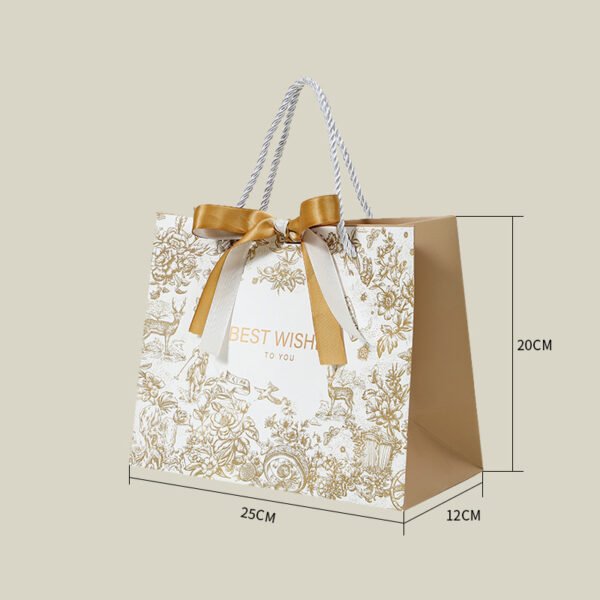 OEM Luxury Paper Bags Cardboard Printing Shopping Handle Bag