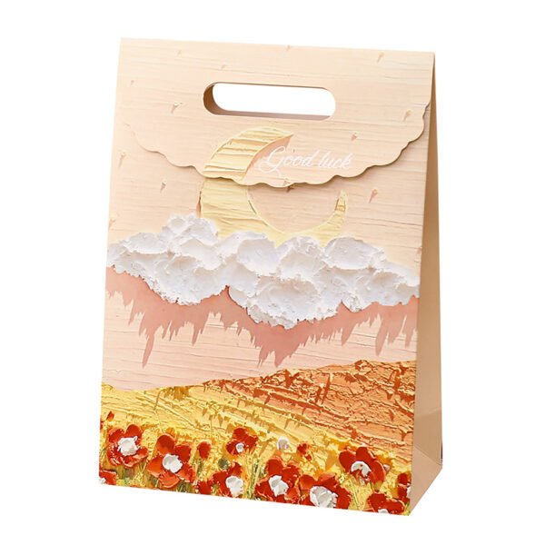 3D oil painting shopping paper bags