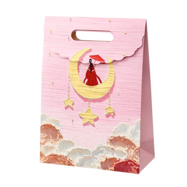 3D oil painting gift paper bags
