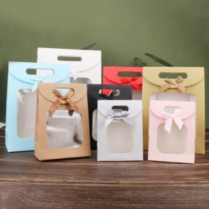 OEM Luxury window Paper Bags manufacturer