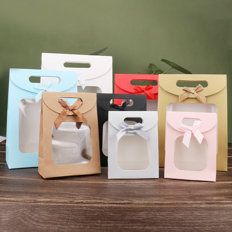 OEM Luxury window Paper Bags manufacturer