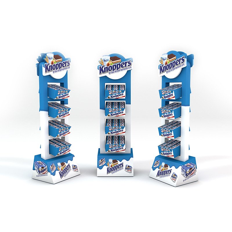custom pop display pop paper cardboard stand floor display rack for store