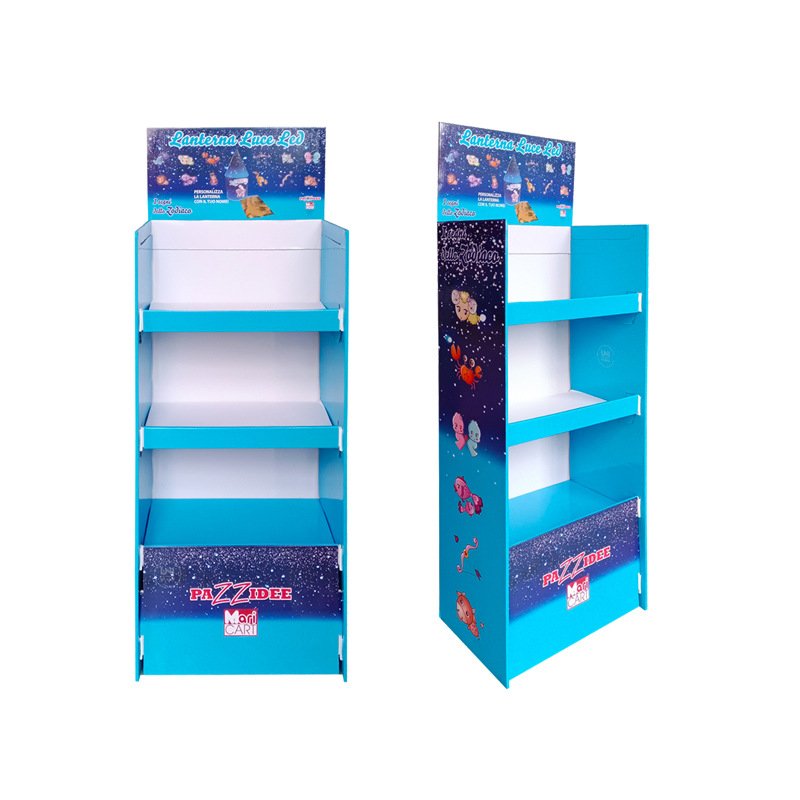 custom pop display pop paper cardboard stand floor display rack