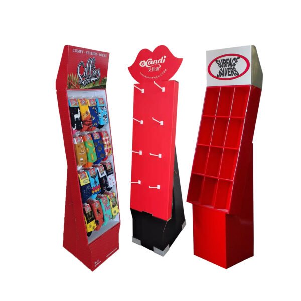 custom pop display pop paper cardboard stand floor display rack