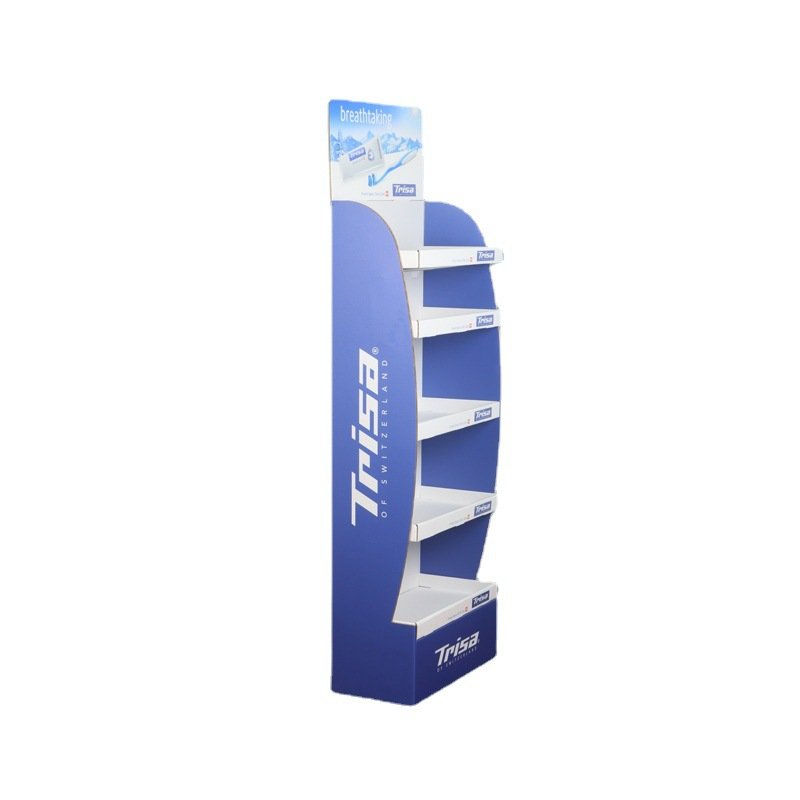 display rack custom cosmetic paper display stand factory