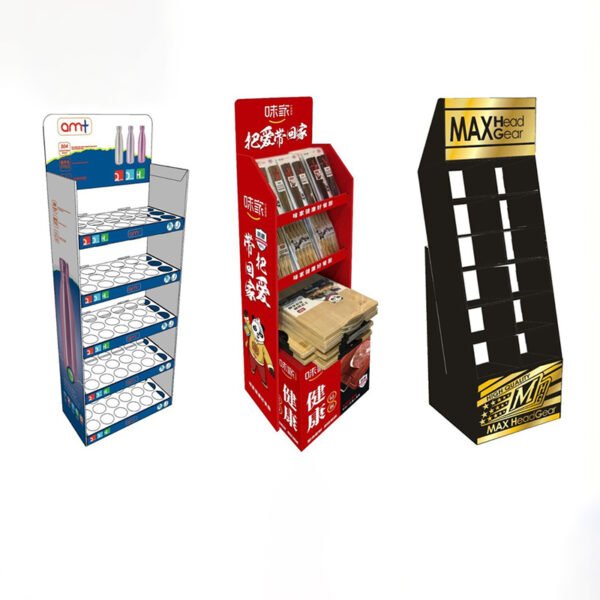 custom cosmetic paper display stand