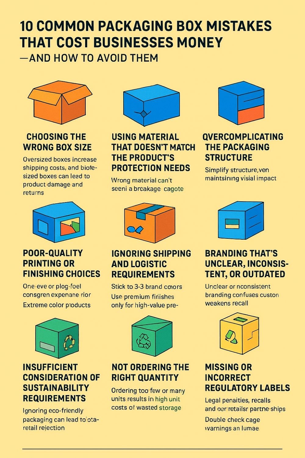 packaging box mistake