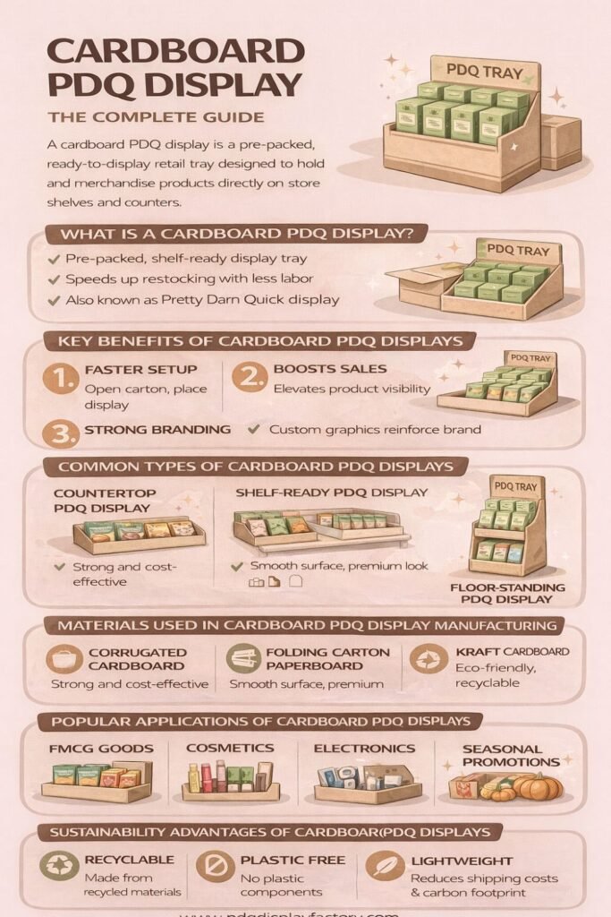 Cardboard PDQ Display: The Complete Guide for Retail Packaging Success