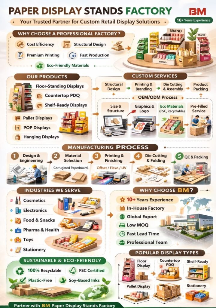 Paper Display Stands Factory